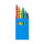 Pastelli a cera personalizzabili corpo cilindrico colori vivaci set 6 pezzi