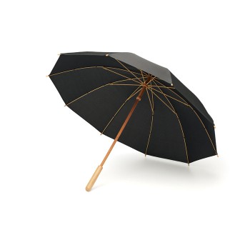 Ombrello personalizzato con logo - TUTENDO - Ombrello da 23,5&quot; in RPET/bambù