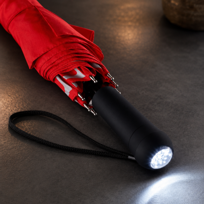 Umbrello antivento personalizzabile Fare con LED regolabile e fodera riflettente