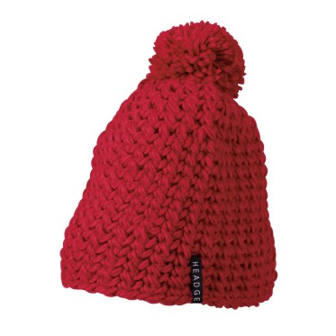 Berretti personalizzati con logo - Unicoloured Crocheted Cap with Pompon