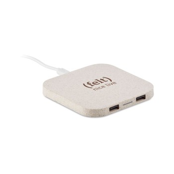 UNIPAD+ - HUB USB in paglia/ABS