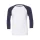 T-shirt personalizzabile Bella+Canvas maniche 3/4 raglan contrasto