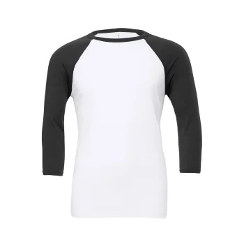 Unisex 3/4 Sleeve Baseball Tee