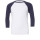 T-shirt personalizzabile Bella+Canvas maniche 3/4 raglan contrasto
