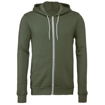 Unisex Sponge Fleece Full-Zip Hoodie