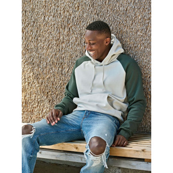 felpe uomo personalizzate - Urban Two-Tone Hooded Sweatshirt