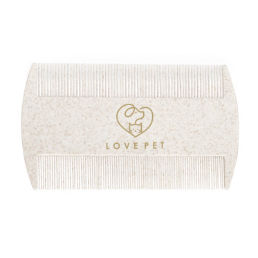 Pettine per animali personalizzabile in fibra di grano eco-friendly