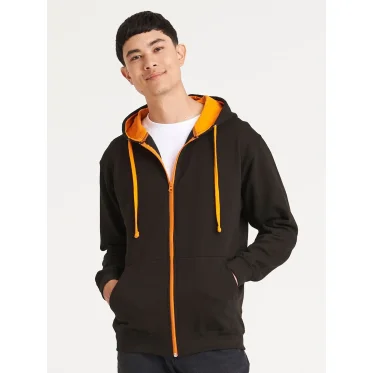 Felpa con cappuccio personalizzabile Just Hoods by AWDis doppio strato caldo