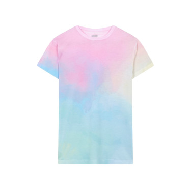T-shirt personalizzabile unisex cotone multicolore con stampa arcobaleno