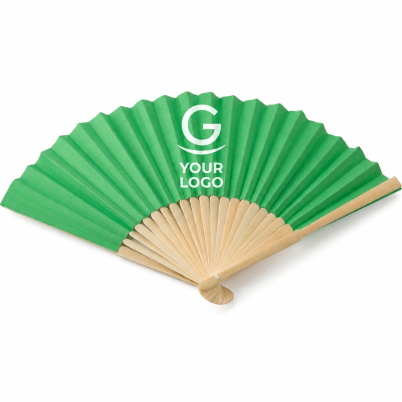 Ventaglio in bambù personalizzabile Impression pieghevole ecologico