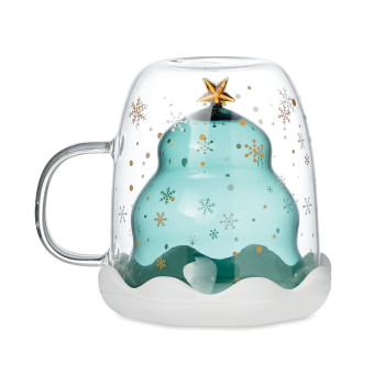 Tazze di Natale personalizzate - VERDE - Tazza in borosilicato
