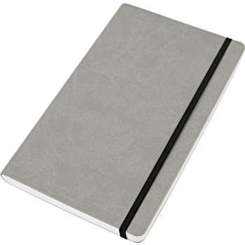 Taccuino quaderno personalizzato con logo - VERTICAL blocco 224 pg. neutro in vivella bicolore, con elastico verticale. Astuccio di confezione.
