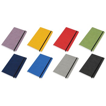 VERTICAL blocco 224 pg. neutro in vivella bicolore, con elastico verticale. Astuccio di confezione.