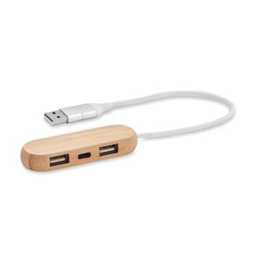 Gadget per ufficio personalizzato regalo per ufficio - VINA C - Hub USB a 3 porte