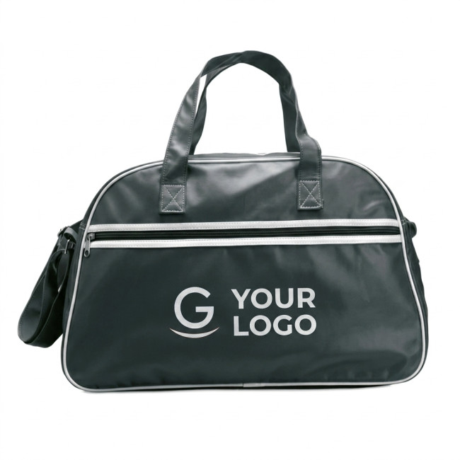 Borsa da palestra personalizzata - Vintage borsone bowling personalizzabile PVC opaco con tracolla regolabile