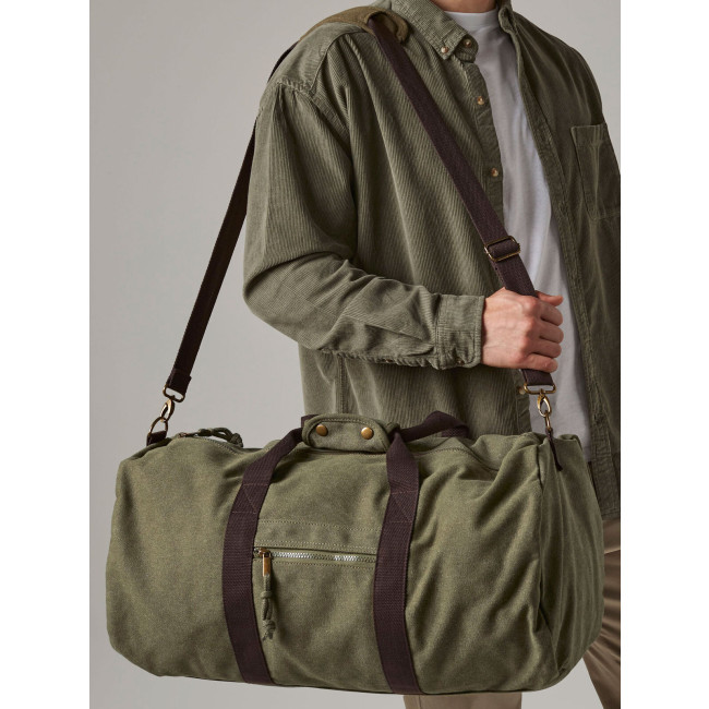 Borse da viaggio personalizzate con logo - Vintage Canvas Holdall