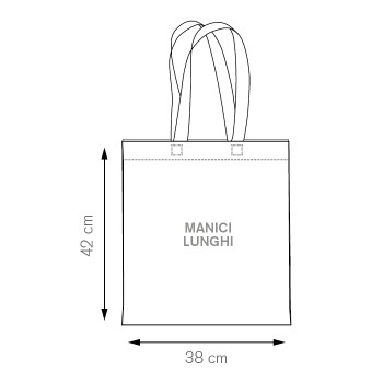 Shopper in cotone personalizzata con logo - VIOLET