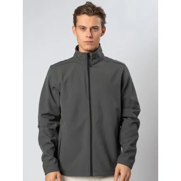 Giacca Softshell personalizzabile Black Spider doppio strato micropile