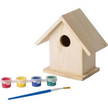 Voliera personalizzabile Impression in legno con set pittura completo