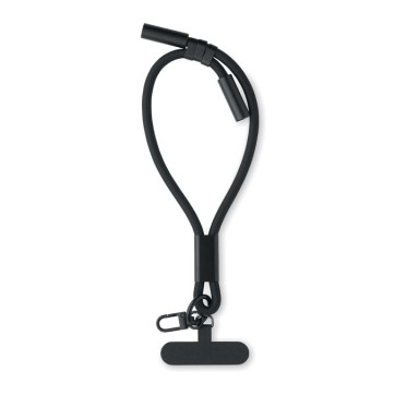 Cinghia da polso con cavo tipo-C 60W in RPET con keyclip