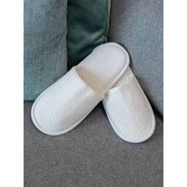 Waffle Mule Slippers personalizzabili Towel City in cotone nido d’ape