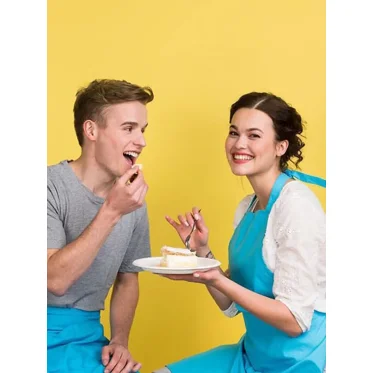 Grembiule personalizzabile Bear Dream da donna in canvas con tasca frontale