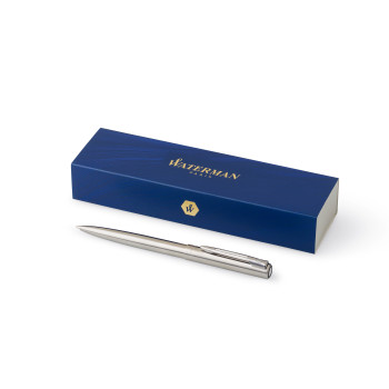 Penna di lusso elegante di qualità personalizzata con logo - Waterman, penna a sfera Graduate in ottone e cromo