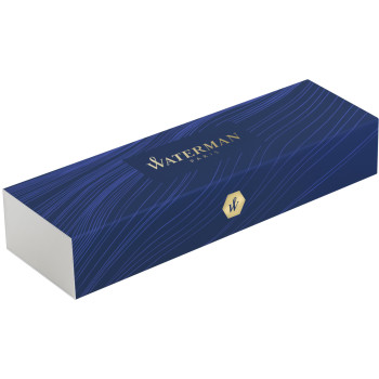 Penna di lusso elegante di qualità personalizzata con logo - Waterman, penna stilografica Hemisphere in acciaio inox