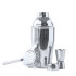 Cocktail set personalizzabile shaker 550 ml colino misurino cromato