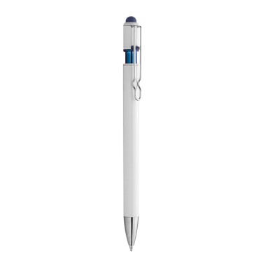 Penna economica personalizzata con logo - WHITE LASER