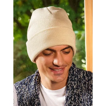 Berretto personalizzabile Atlantis in poliestere riciclato doppio strato