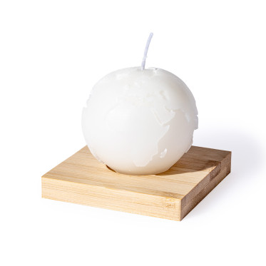 Candela profumata personalizzabile limited edition vaniglia su supporto bambù