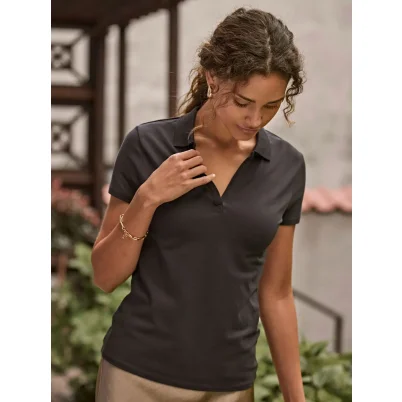 Women Luxury Stretch V Polo