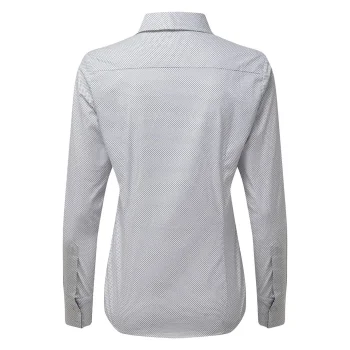 Women's Denim-Pindot Long Sleeve Shirt