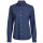 Camicia personalizzabile in denim donna con collo ampio e orlo curvo