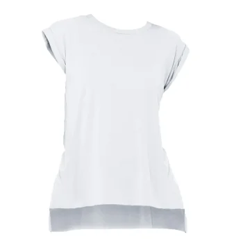 Women's Flowy Muscle Tee with Rolled Cuff