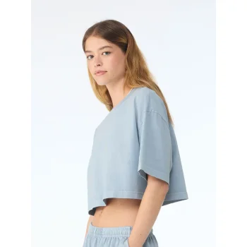 Women's heavyweight washed cropped tee