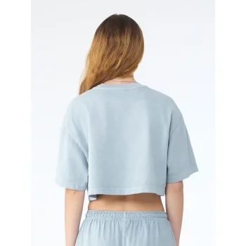 Women's heavyweight washed cropped tee