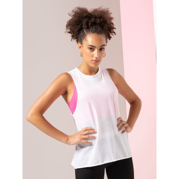 Women's High Neck Slash Armhole Vest