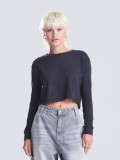 Women's Long Sleeved Cropped T