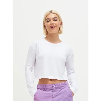 Women's Long Sleeved Cropped T