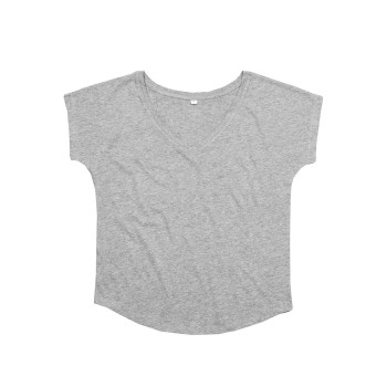 Maglietta t-shirt da donna personalizzata con logo  - Women's Loose Fit V Neck T
