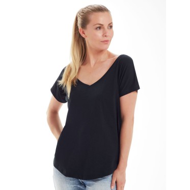 T-shirt donna personalizzate con logo - Women's Loose Fit V Neck T