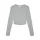 Women’s Micro Rib Long Sleeve Baby Tee personalizzabile in cotone