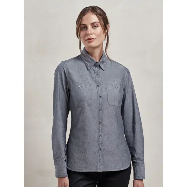 Camicia donna personalizzata Premier in cotone organico Fairtrade