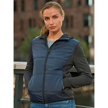 Womens Hybrid-Stretch Hooded Jacket