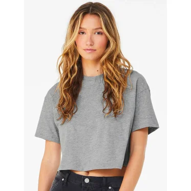 T-shirt personalizzabile Bella+Canvas cropped oversize cotone