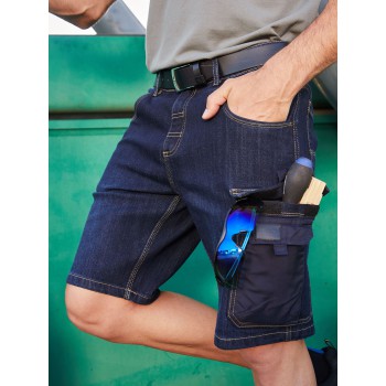Pantaloni personalizzati con logo - Workwear Stretch Bermuda-Jeans