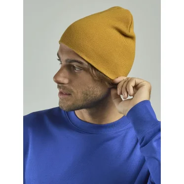 Berretto a coste personalizzabile Atlantis 100% cotone organico