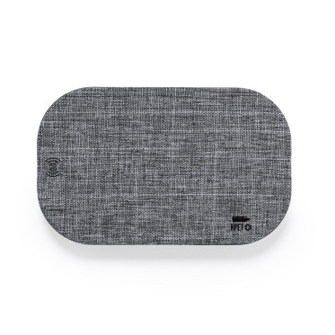 Caricatore wireless personalizzabile base antiscivolo ricarica 10W RPET